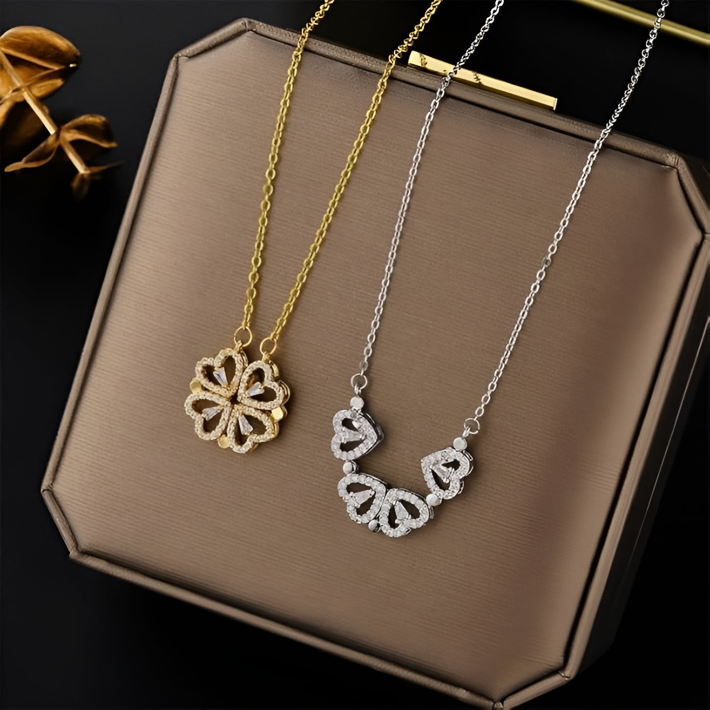 COLLAR TREBOL MAGNETICO