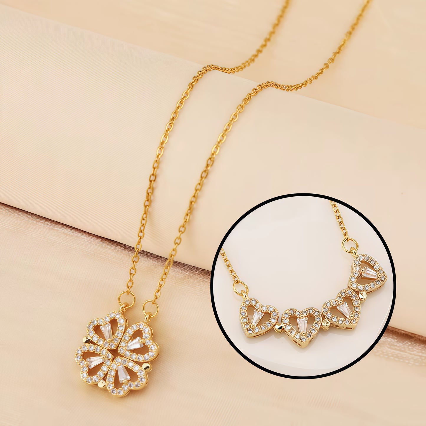 COLLAR TREBOL MAGNETICO