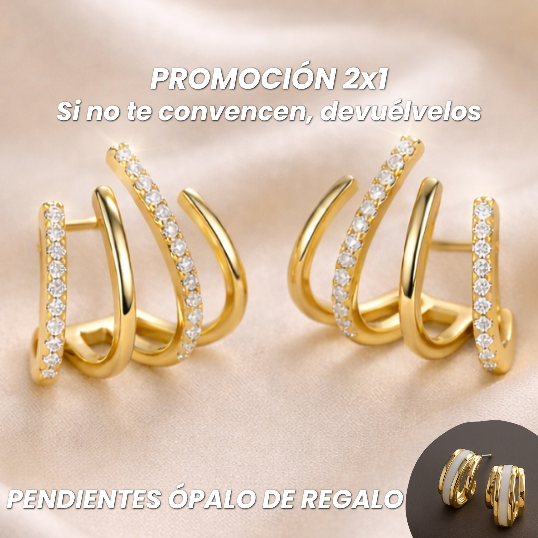 PROMO 2x1 PENDIENTES GARRA + 🎁 Pendientes Ópalo de regalo