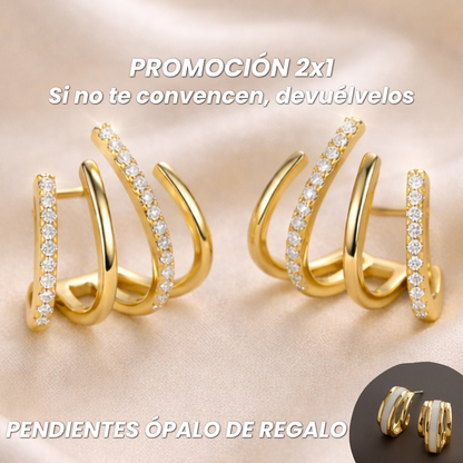 PROMO 2x1 PENDIENTES GARRA + 🎁 Pendientes Ópalo de regalo
