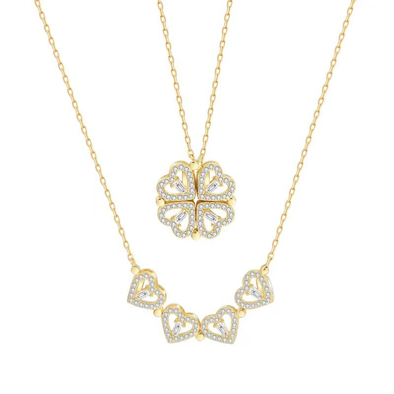 COLLAR TREBOL MAGNETICO
